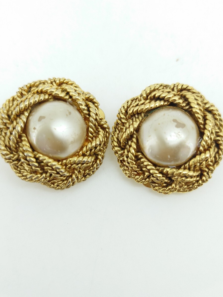 CHANEL シャネル フェイク パール イヤリング ヴィンテージ拍卖