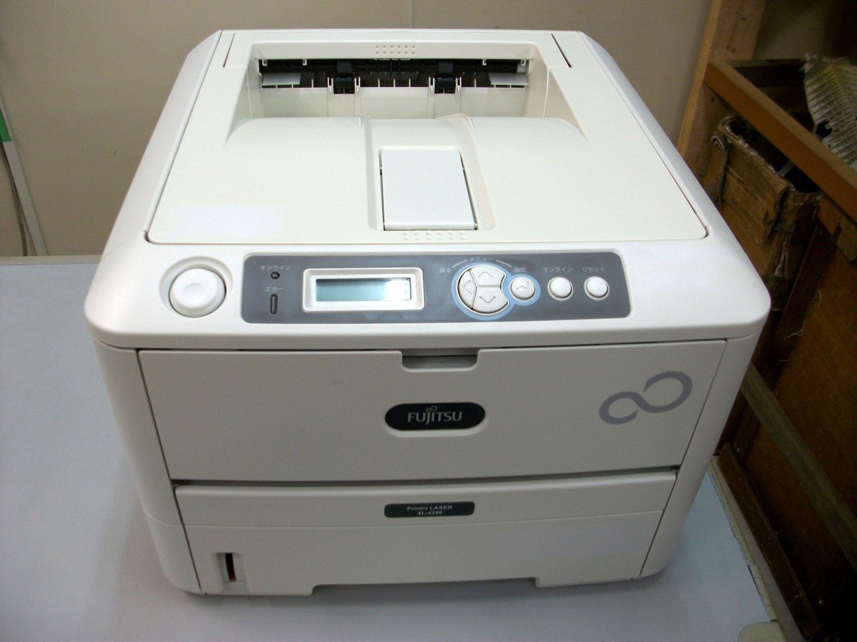 ★ ジャンク / 中古レーザープリンタ / FUJITSU:XL-4280 / 残量不明トナー・ドラム付き ★拍卖