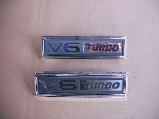 『B243』HCFS,JF,ルーチェ,LUCE,V6 ターボ,サイドエンブレム フェンダー エンブレム V& TURBO,f前3p拍卖