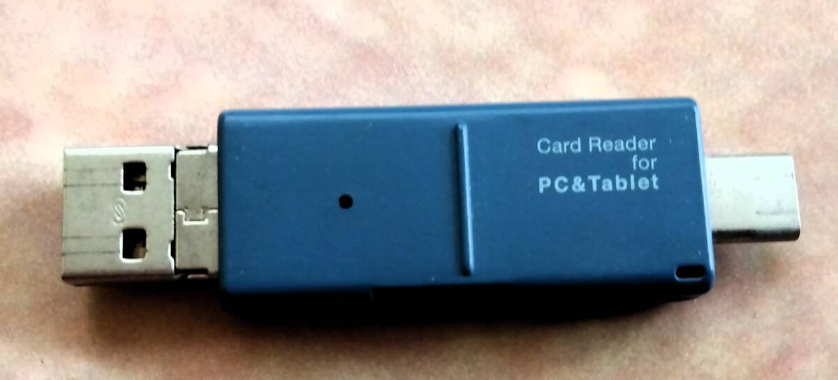 ♪ナカバヤシ C&MicroB&A SDカードリーダー(品番 CRW-TCMSD72BL)格安!USED 3タイプA/MicroB/CのUSBコネクタ カードリーダー 拍卖