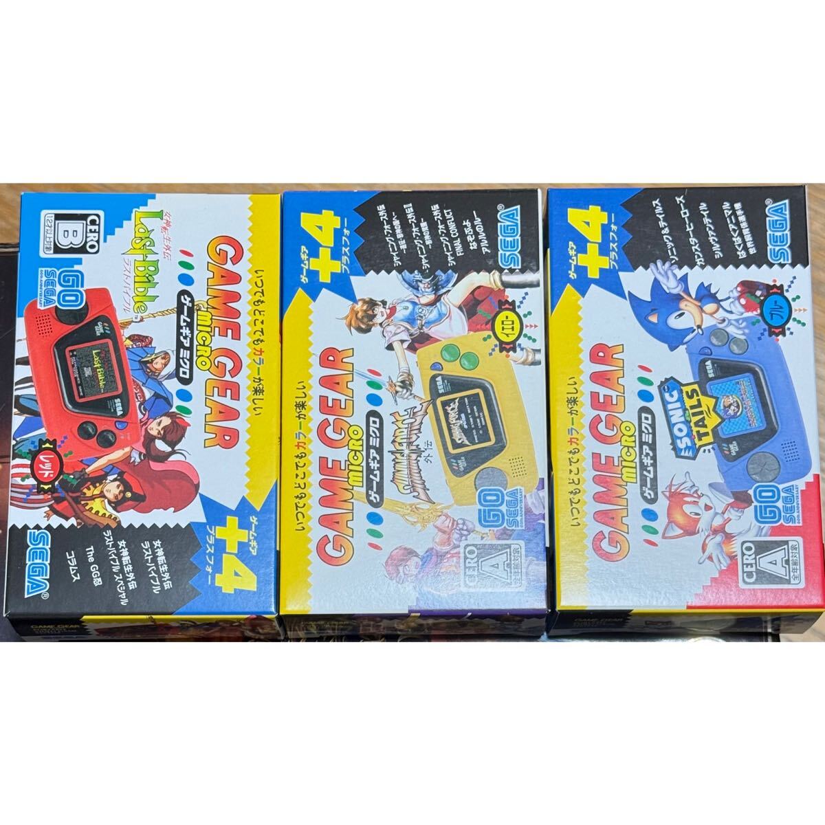 3種類セット 未使用 GAME GEAR MICRO ゲームギアミクロ ゲームギア +4 SEGA セガ ゲーム機拍卖