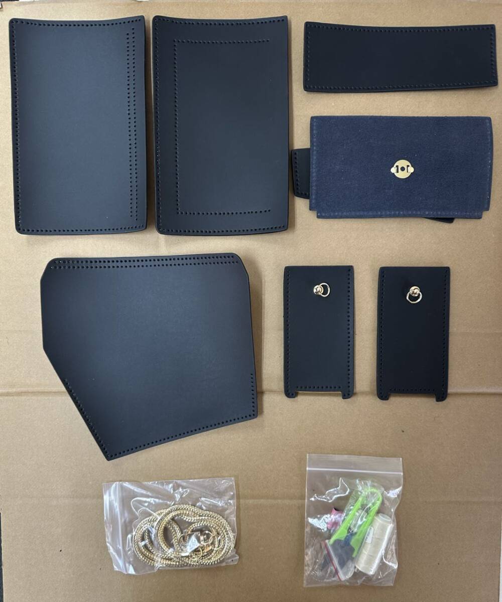 手縫いショルダーバッグ パーツ ブラック 新品未使用拍卖