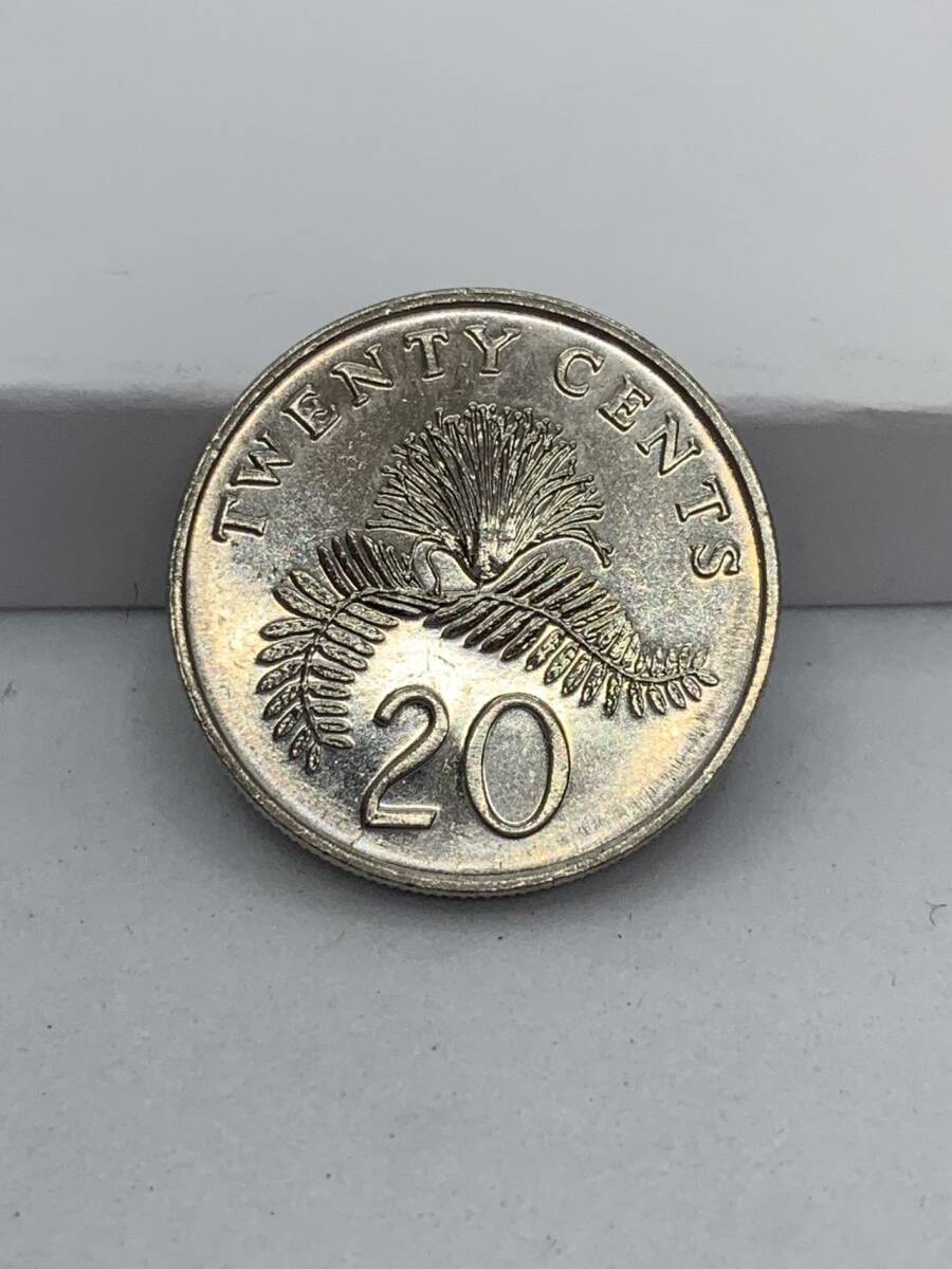中古 シンガポール 20セント 1997年コイン ④拍卖