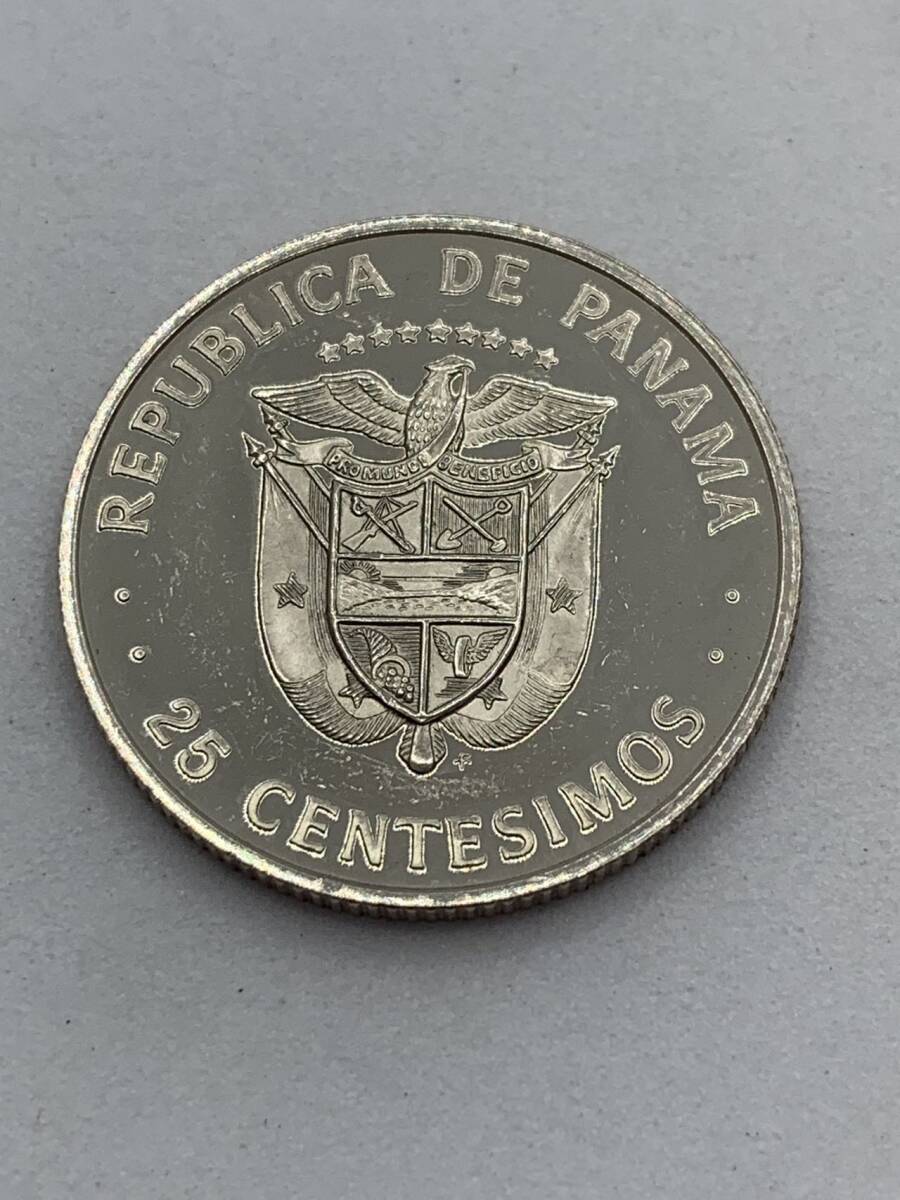 中古 パナマ 25センテシモ 1975年コイン ④拍卖