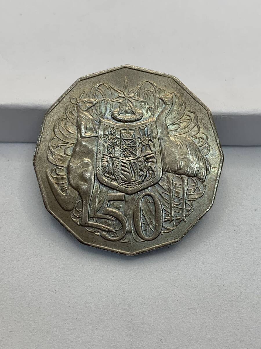 中古 オーストラリア 50セント 1976年コイン ⑩拍卖