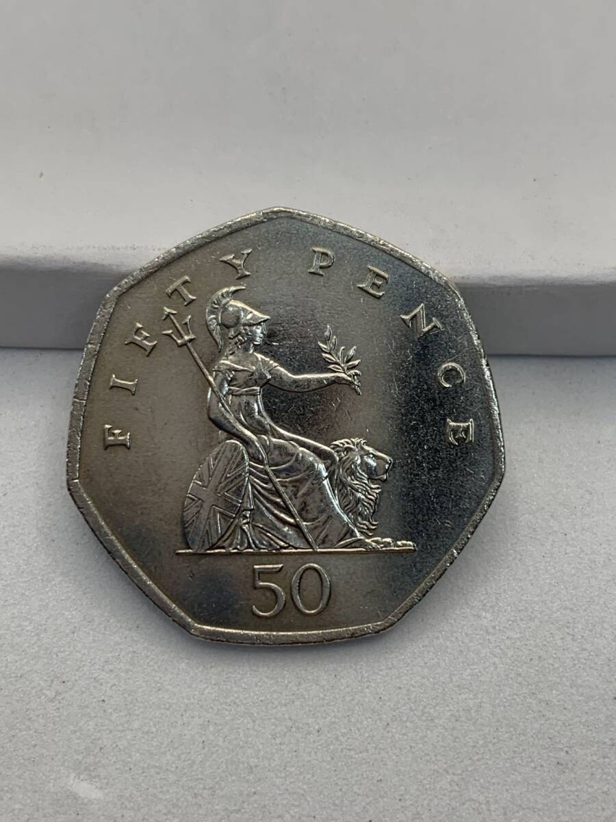 中古 イギリス 50ペンス 1997年コイン ⑩拍卖