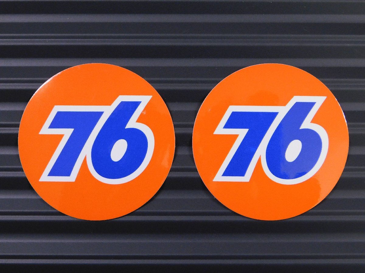 ◆送料\110◆【76・セブンティシックス】※《レーシングステッカー/2枚セット》 (品番ms142) アメリカン雑貨 ガレージ拍卖