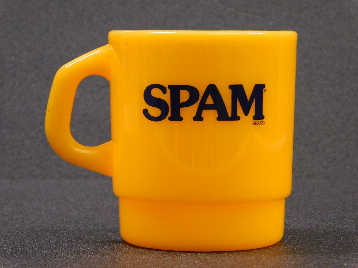 ◆送料\390◆【SPAM・スパム】※《スタッキングマグカップ・容量330ml / イエロー》 プラスチック製 アメリカン雑貨拍卖