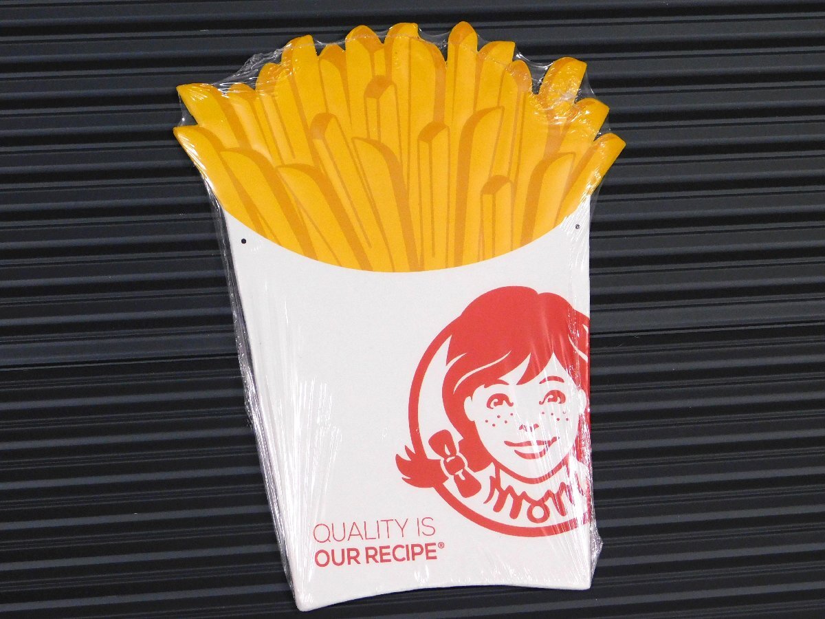【Wendy's・ウェンディーズ】※《エンボスメタルサイン》 アメリカン雑貨 エンボス看板 ブリキ看板 22拍卖