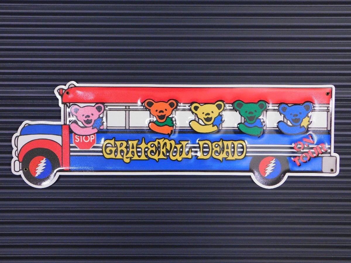 【GRATEFUL DEAD・デッドベア】※《エンボスメタルサイン》 アメリカン雑貨 エンボス看板 ブリキ看板 131拍卖