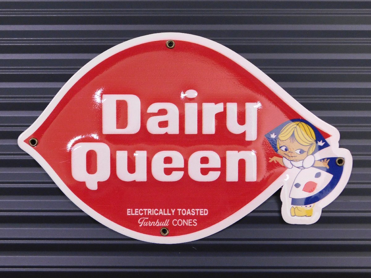 ◆送料無料◆【Dairy Queen・ソフトクリーム】※《ミニエンボスメタルサイン》 アメリカン雑貨 エンボス看板 ブリキ看板 117拍卖