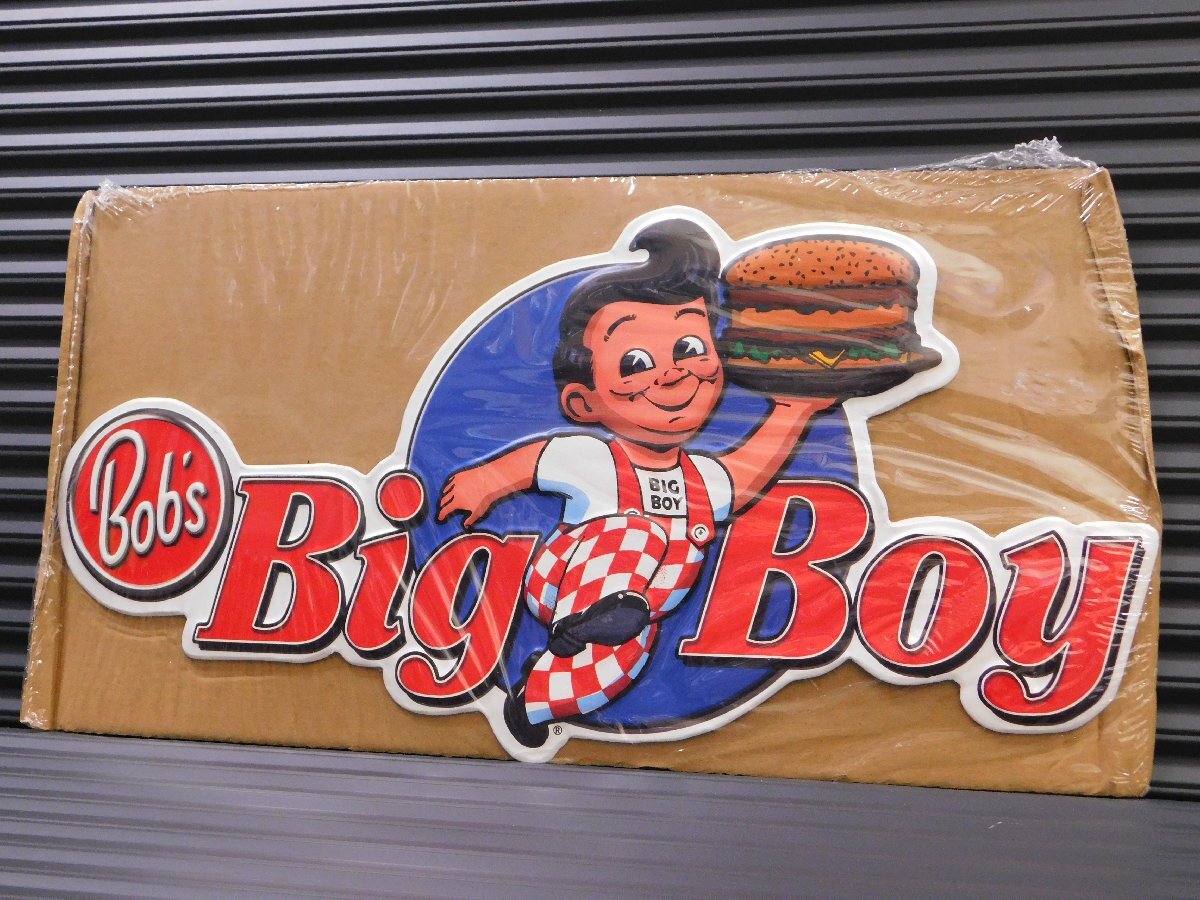 【Big Boy・ビッグボーイ】※《エンボスメタルサイン》 アメリカン雑貨 エンボス看板 ブリキ看板 15拍卖