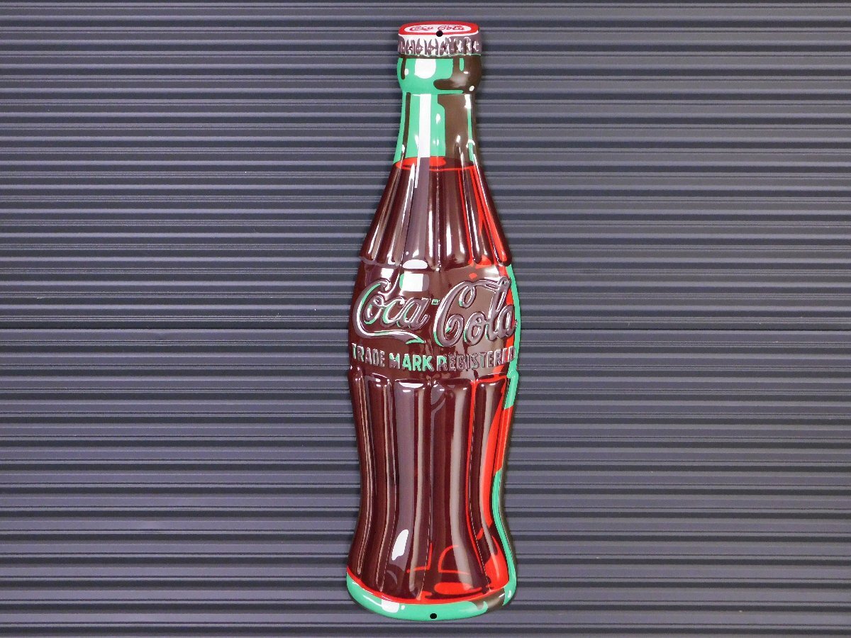 【Coca-Cola・コカ コーラ】※《エンボスメタルサイン》 ガレージ アメリカン雑貨 エンボス看板 ブリキ看板 41拍卖
