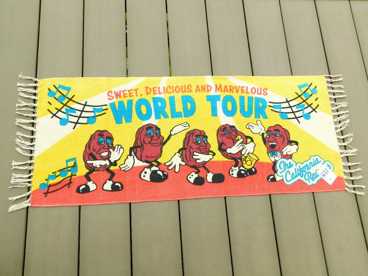 【California Raisin・カリフォルニアレーズン】※《ロングコットンマット・500×1200mm / ワールドツアー》アメリカン雑貨 優しい肌触り拍卖