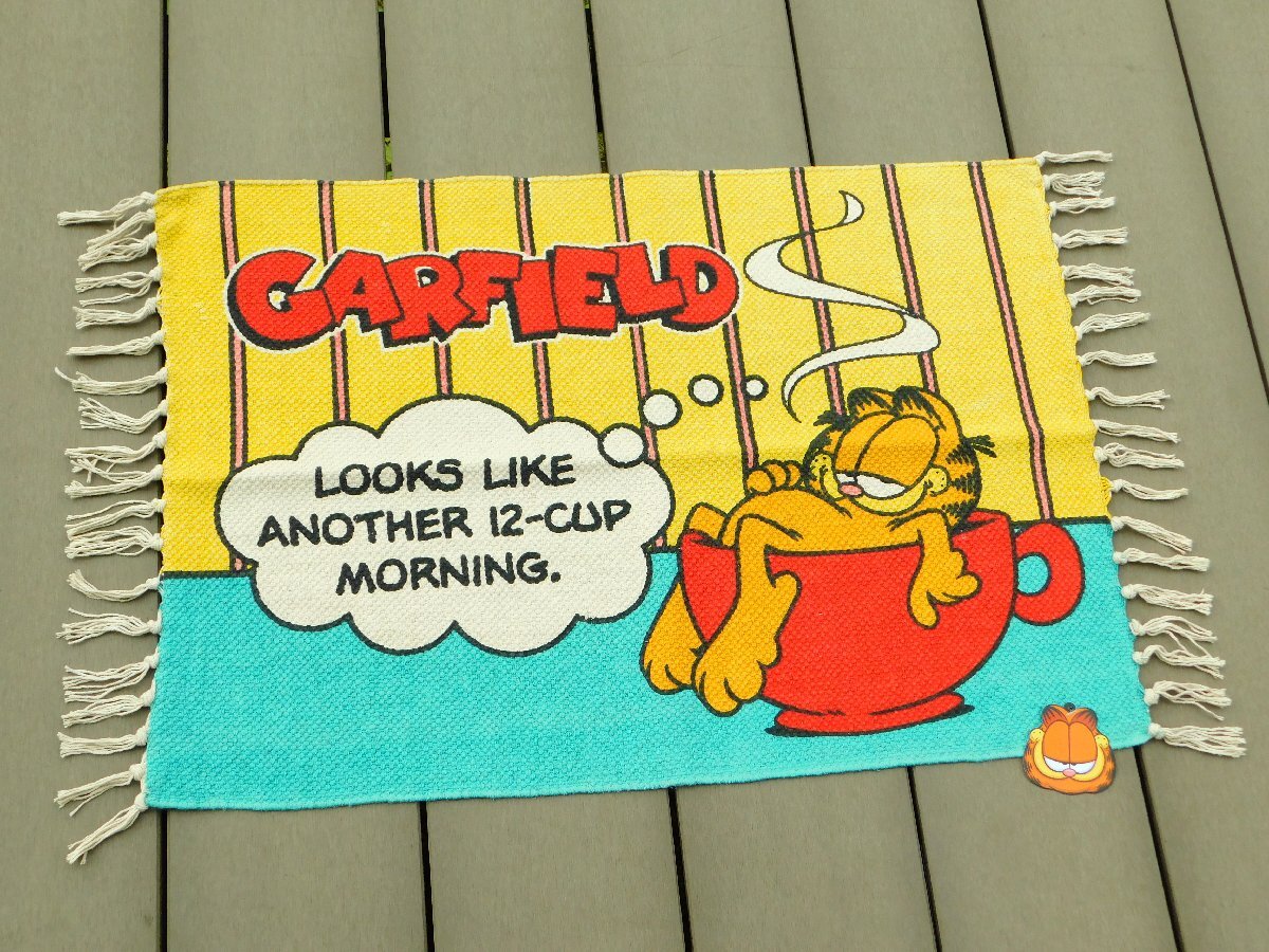 ◆送料無料◆【GARFIELD・ガーフィールド】※《コットンマット・500×700mm / MORNING》 アメリカン雑貨 優しい肌触り拍卖