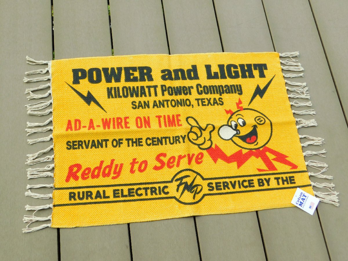 ◆送料無料◆【FEPC・レディキロワット】※《コットンマット・500×700mm / KILOWATT》 アメリカン雑貨 優しい肌触り拍卖