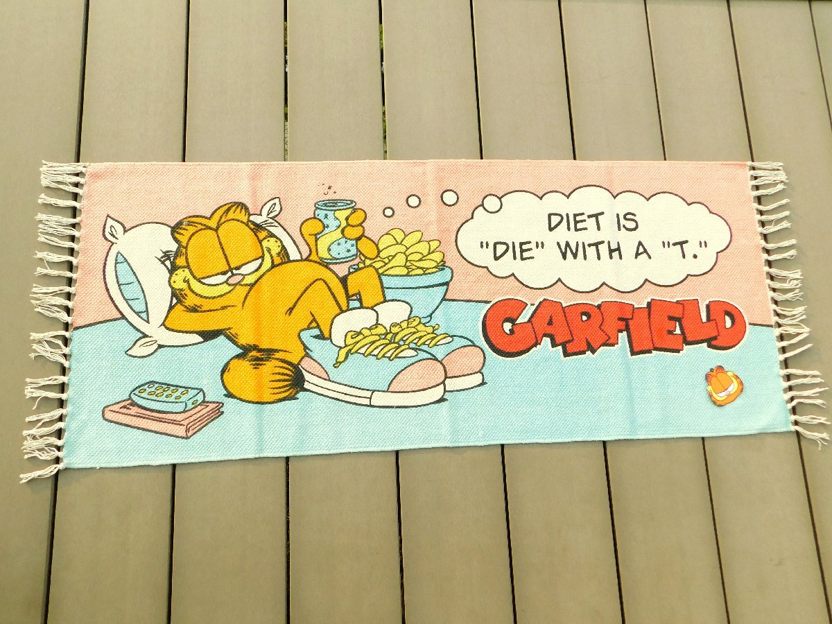 【GARFIELD・ガーフィールド】※《ロングコットンマット・500×1200mm / ダイエット》 アメリカン雑貨 優しい肌触り拍卖