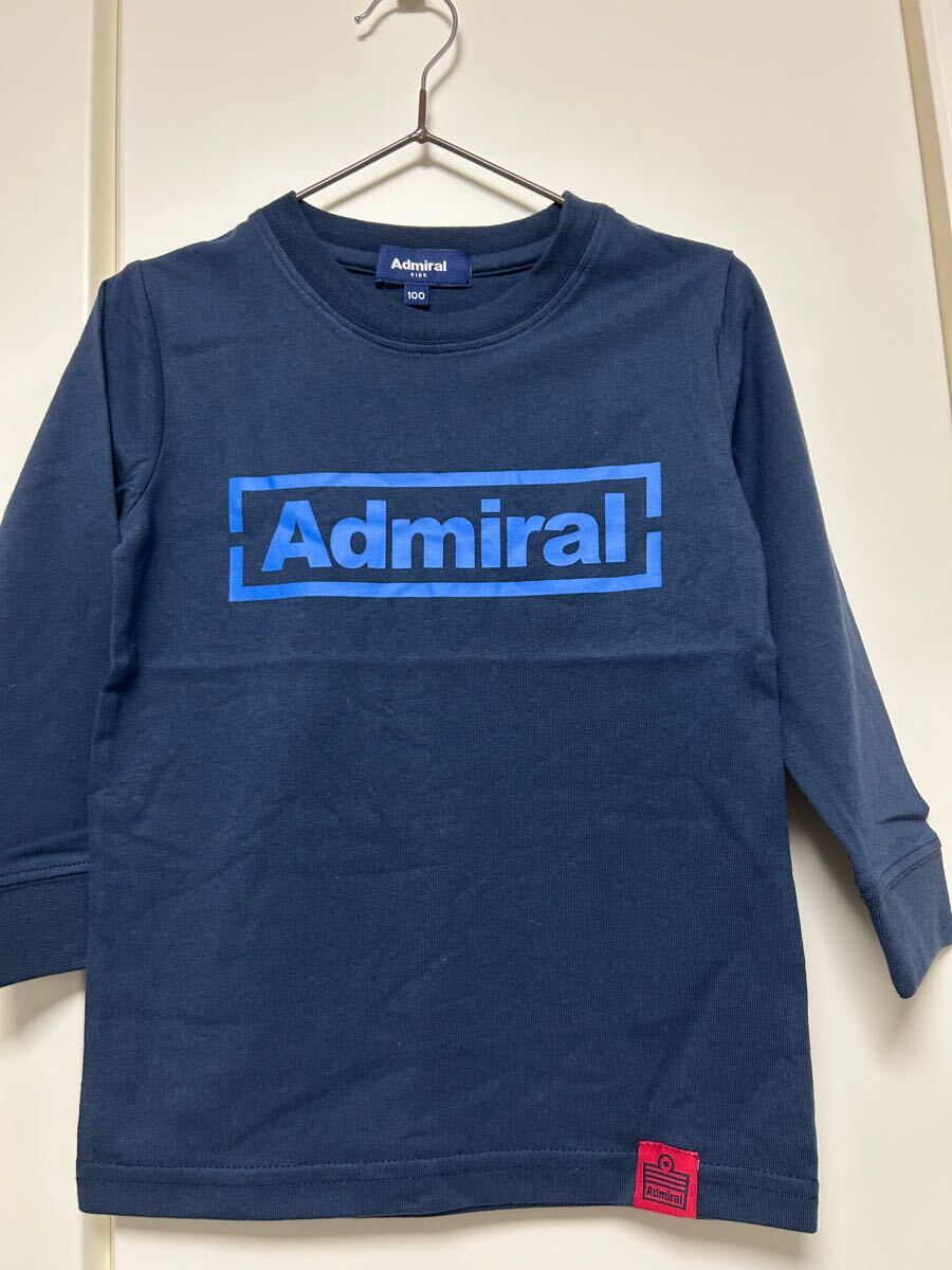 新品未使用Admiral KIDS アドミラルキッズ TシャツロンT子供服サイズ100青紺拍卖