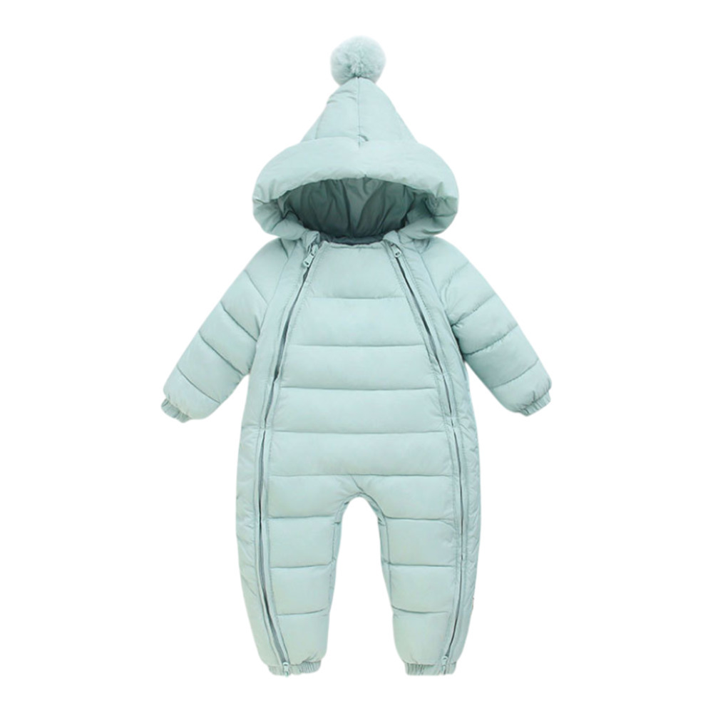 ☆ ライトグリーン ☆ 66cm ☆ ジャンプスーツ ベビー スノーウェア ジャンプスーツ ベビー ロンパース カバーオール 防寒着拍卖