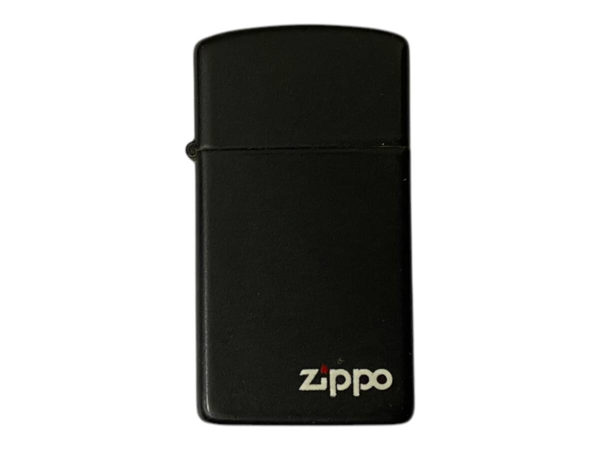 zippo (ジッポー) スリム マット 無地 オイルライター ブラック 雑貨/104拍卖