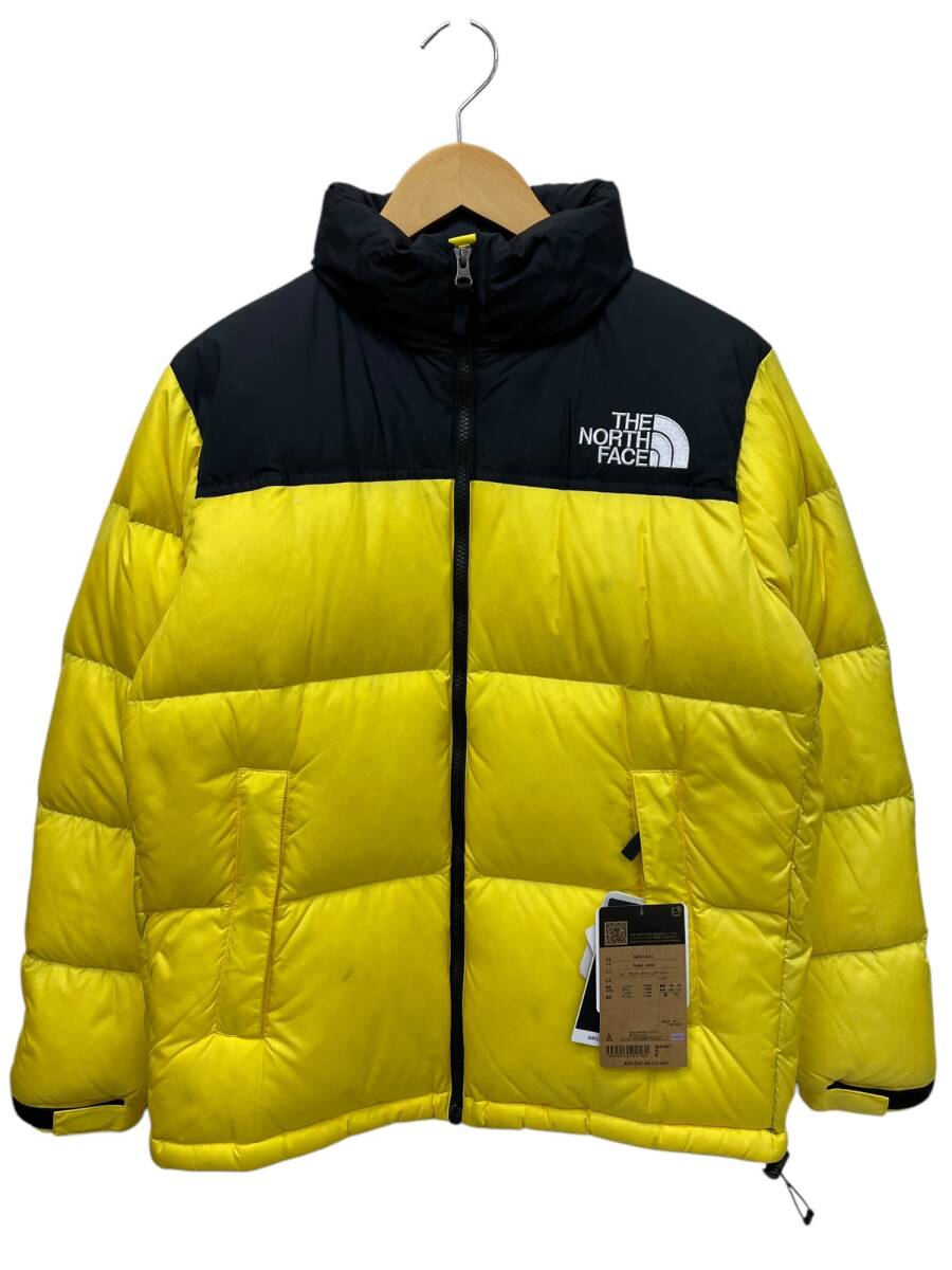 THE NORTH FACE (ザノースフェイス) NUPTSE JACKET ヌプシダウンジャケット ND91841 M ブラック×ライトニングイエロー メンズ/045拍卖