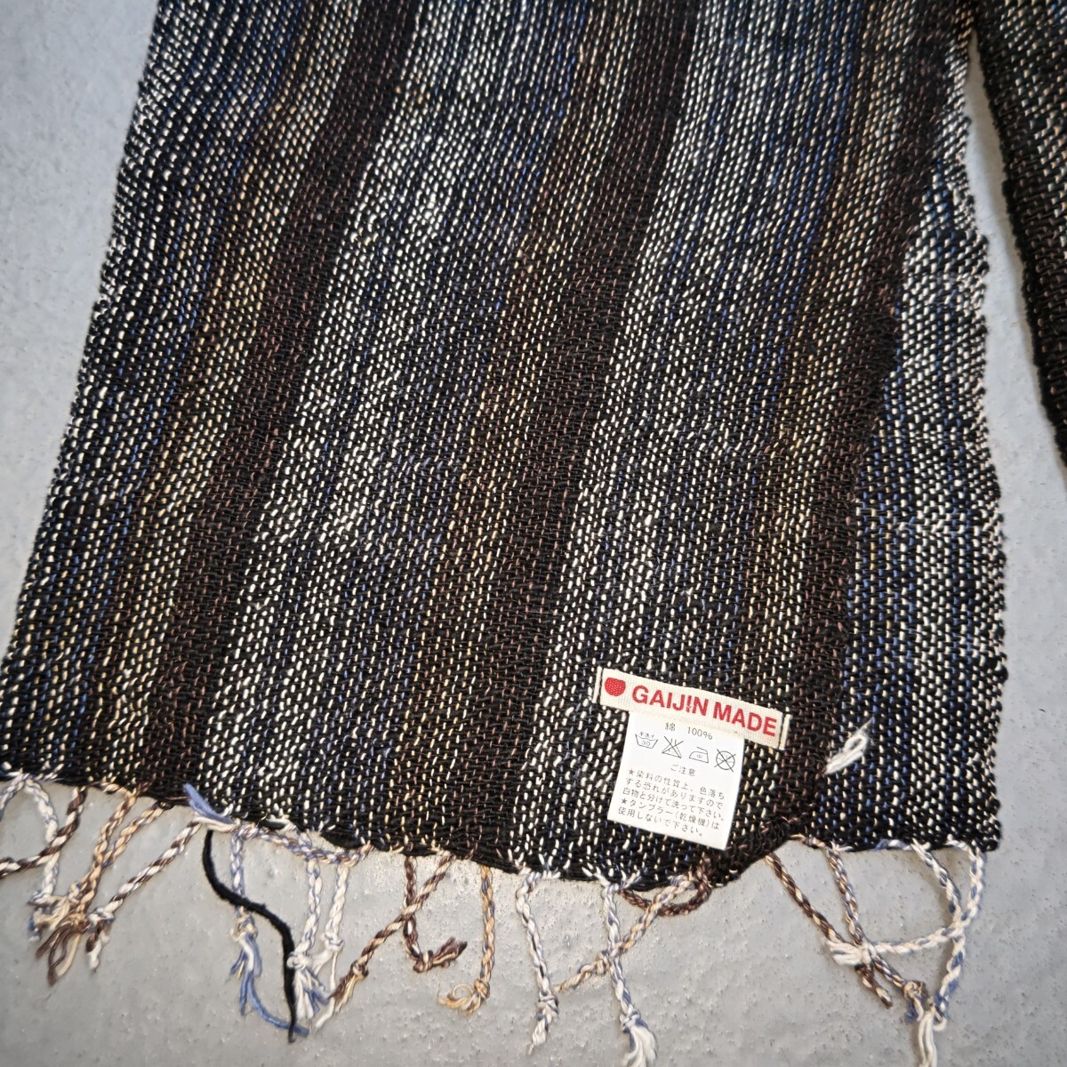 GAIJIN MADE 刺子 コットン マフラー ストール ガイジンメイド 外人公司拍卖