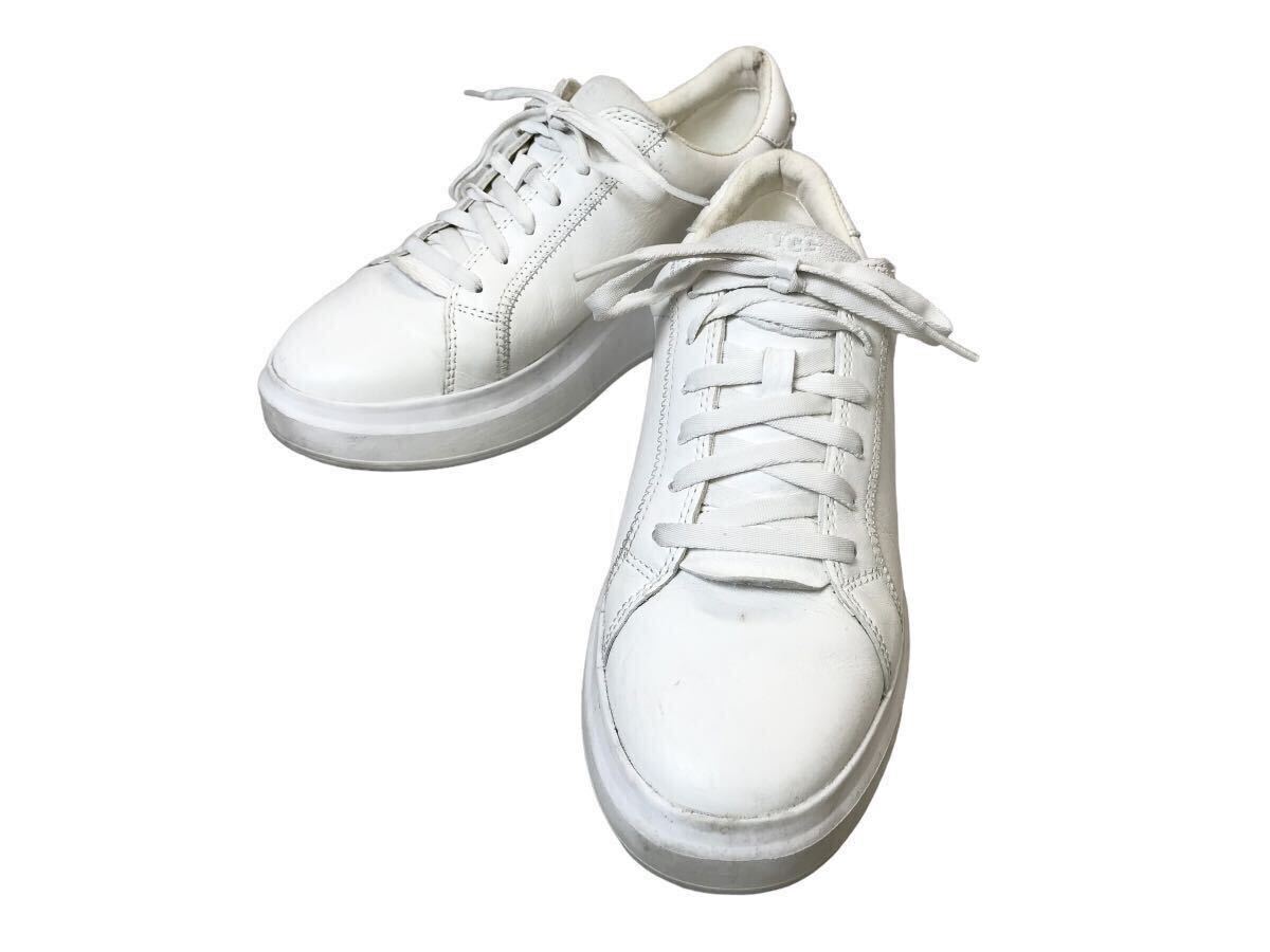 (D) UGG アグ SCAPE LACE US8 ホワイト スニーカー シューズ (ma)拍卖