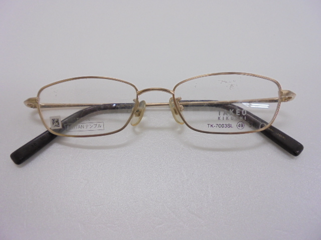 【KCM】glas-71★展示品★【TAKEO KIKUCHI/タケオキクチ】メガネフレーム フルリム TK-7003SL 49□16-142 チタン 眼鏡/めがね拍卖