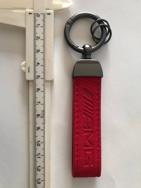 目立つ赤!送料無料 ///AMGロゴ  スウェード調キーホルダー ゲレンデ CL SL SEC GLA GLS A45 C63 S63 GTR GLB拍卖