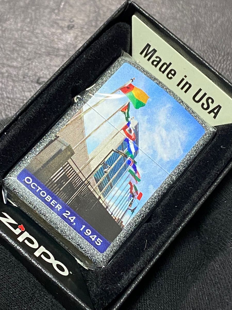 zippo OCTOBER 24, 1945 特殊加工 希少モデル 2017年製 シルバーインナー 2017年製 ケース 保証書付き拍卖