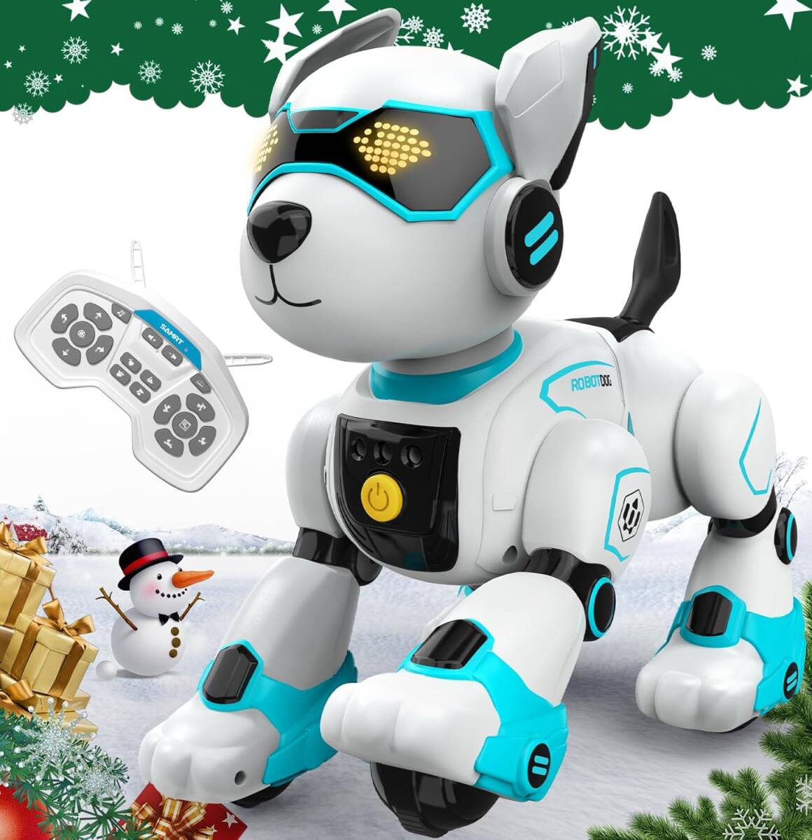 【セール】【新登場】ロボット犬 プログラム ロボットペット 手振り制御 音声制御 (英語のみ) タッチコントロール 動物の声真似拍卖