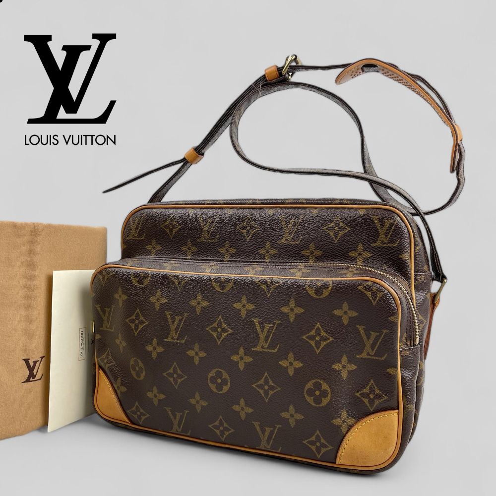 ■ルイ ヴィトン■モノグラム ナイル 希少廃盤 斜め掛けショルダー 収納力抜群 LOUIS VUITTON M45244拍卖