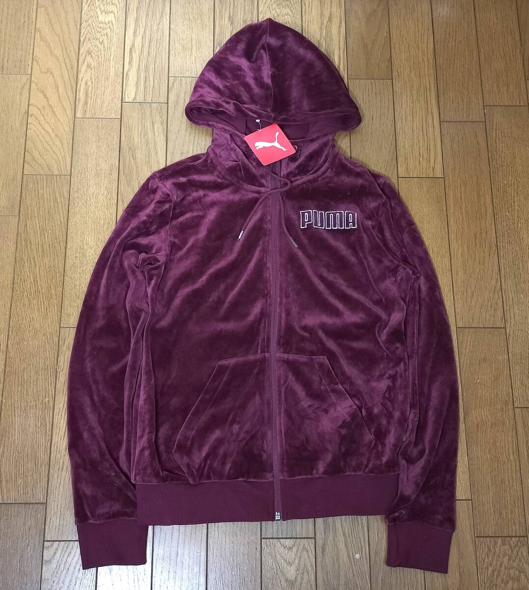(物42)定価7,150円 新品 プーマ ベロアジャケット 585518 レディースM 拍卖