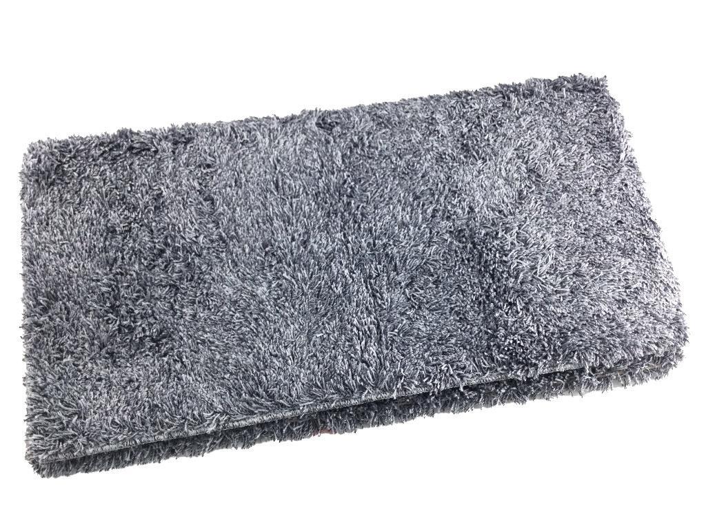洗える 防ダニシャギーラグ 日本製 長毛 遊び毛が出にくい 洗濯機で丸洗い可 ホットカーペット 床暖房対応 1畳 190x95cm グレー系拍卖