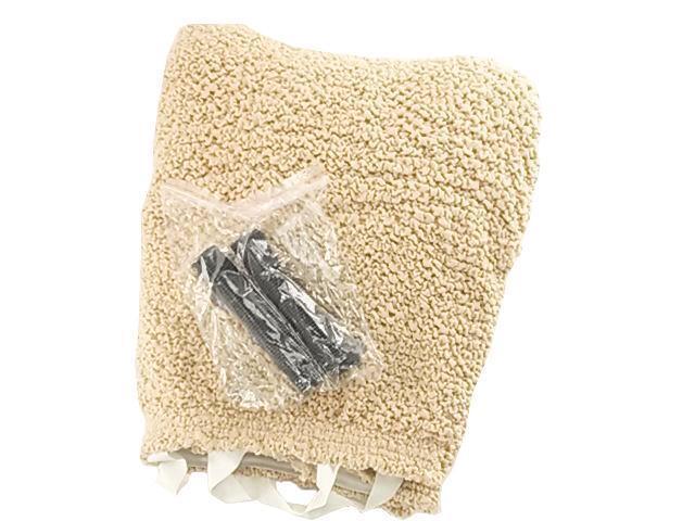 一体型 ソファーカバー フィットタイプ ポコポコ素材 超ストレッチ Lサイズ 3人掛用 アイボリー拍卖