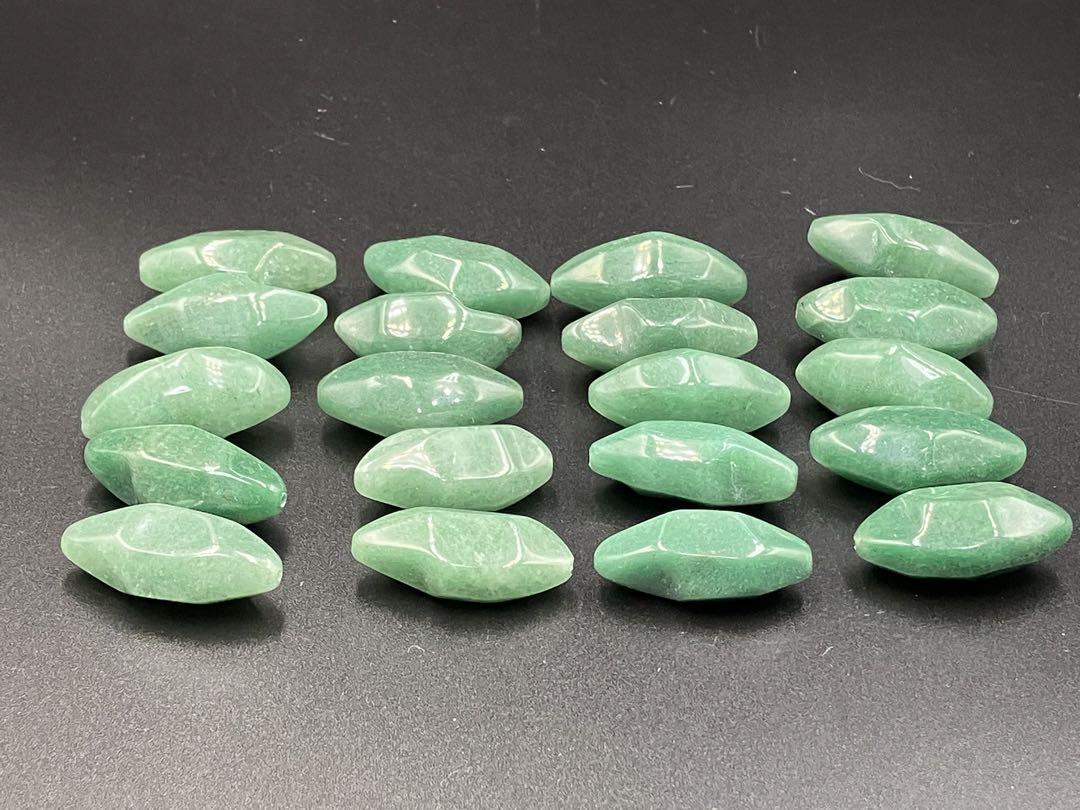 天然石 アクセサリーパーツ グリーンカルセドニー 20石 3-1拍卖