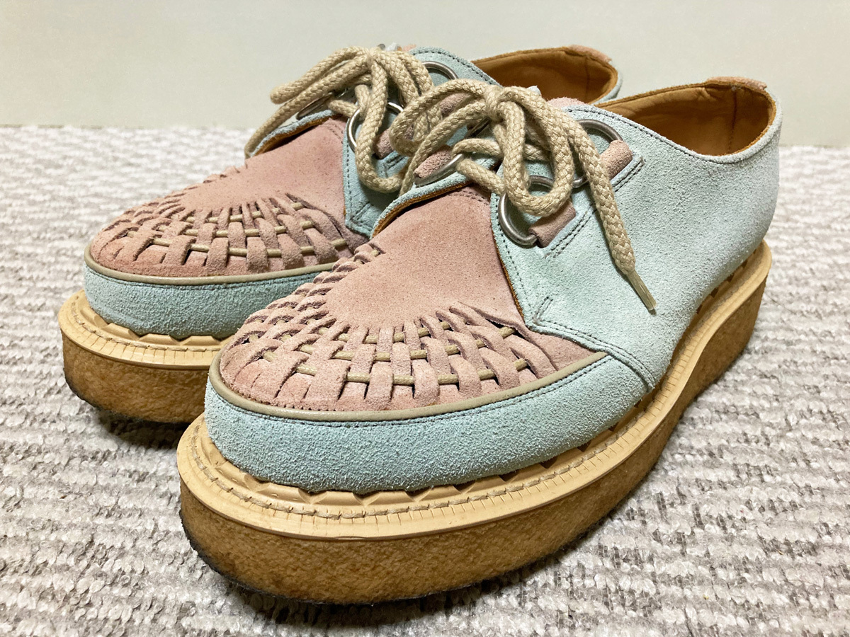 ♪英国製 Made in ENGLAND GEORGE COX × RNA 3588V SUEDE ジョージコックス 3588V スエード RNAコラボ UK4 簡易清掃済♪拍卖