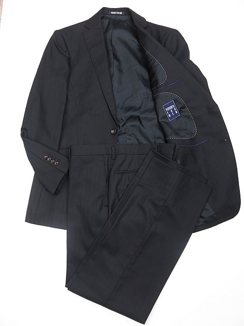 【送料無料】パーソンズ PERSON'S 春秋冬 シングルスーツ チャコールグレー A6/M拍卖