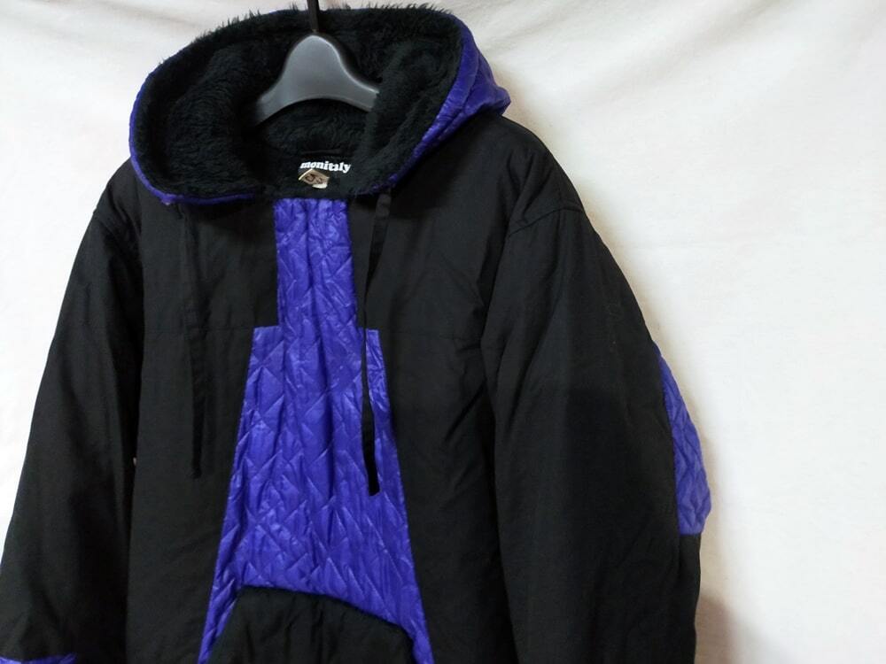 定価$595 MONITALY ダウンジャケット フリース アウター パーカー レトロ M 46 patagonia the north face stussy xlarge assemble affa fat拍卖