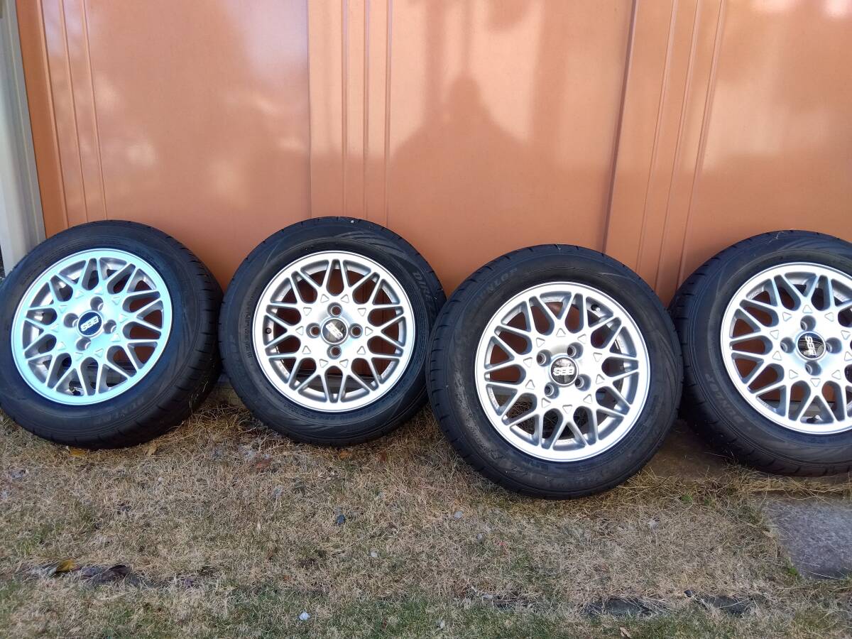 E117 希少BBS491美品セット185/60R14 ユーノスロードスター他拍卖