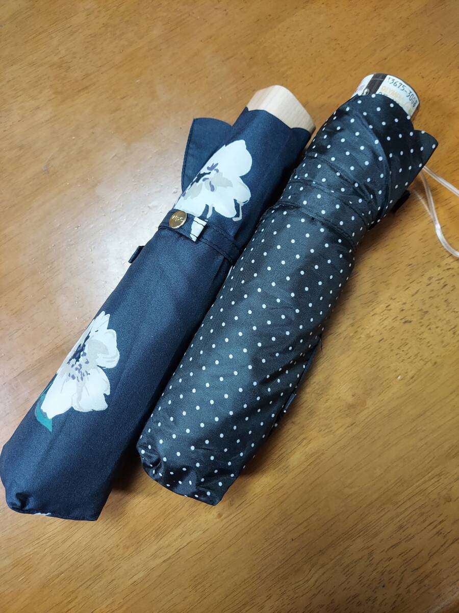 婦人用 折り畳み傘 晴雨兼用2本セット★未使用品拍卖