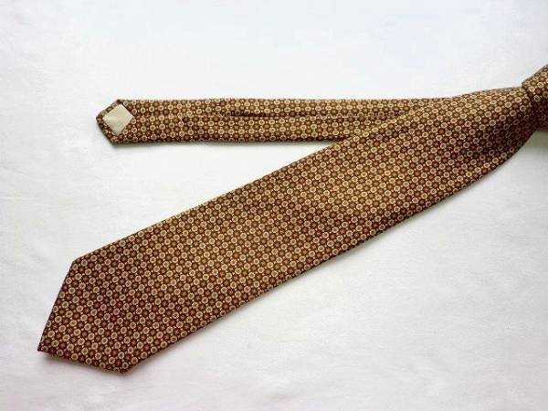 $ 新品同様 $ レア! ● ブランド ネクタイ ● ZARA MAN ◆ ザラ マン ◆ 小紋 総柄 ◆ チョコレートブラウン系 ◆ 送料無料!! 拍卖