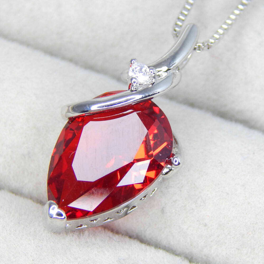 残り1点★新品★送料無料 約2ct ルビー レディースネックレス ジルコニア 2連CZダイヤモンド プラチナ仕上 シルバー925刻印 アクセサリー拍卖