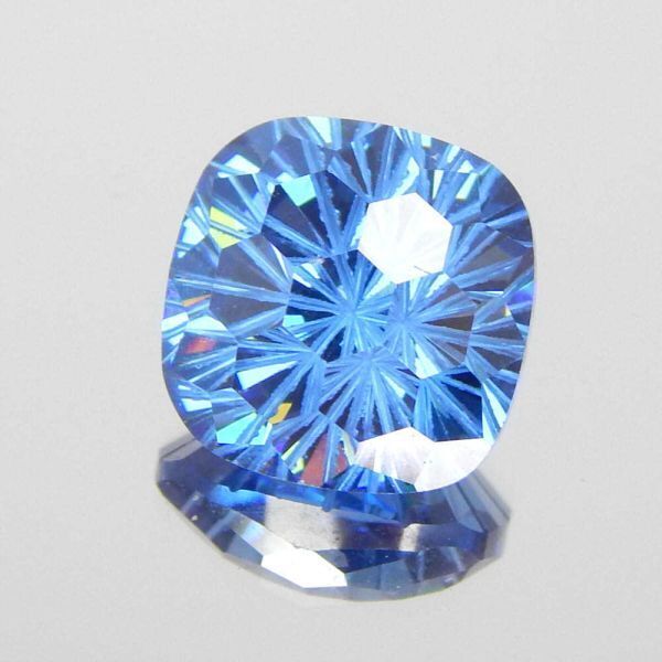 新品★送料無料 9㎜ 1粒 花火カット CZサファイアダイヤモンド キュービックジルコニア ルース レディースアクセサリー ハンドメイドパーツ拍卖