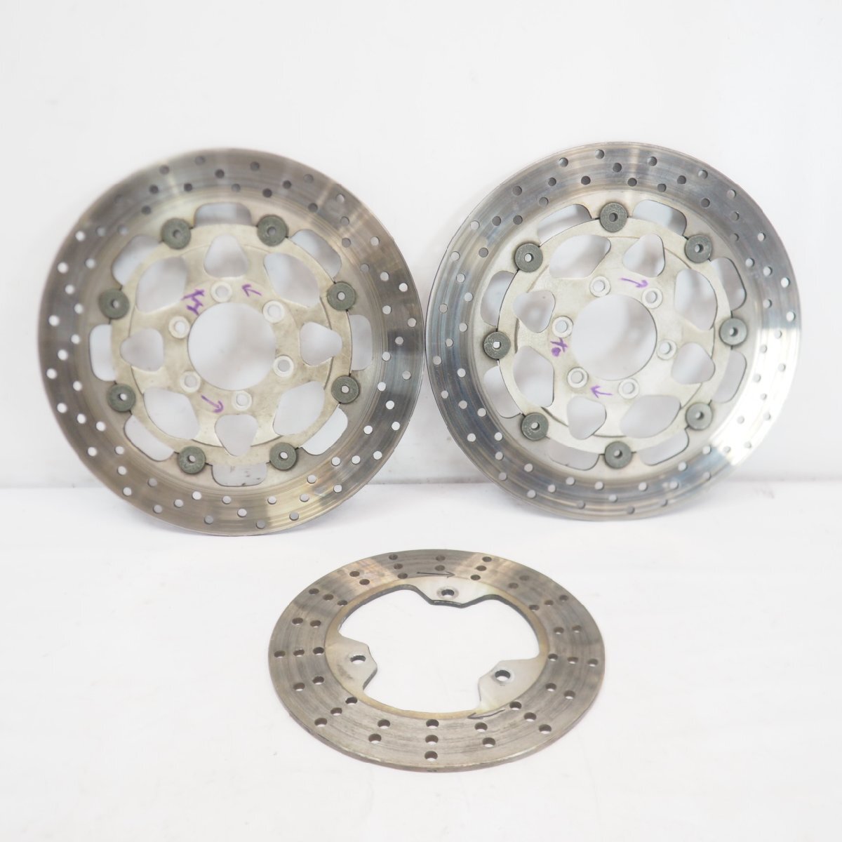 TZR250R 純正ディスク 3点set フロントディスク リアディスク 3XV TZR250RS TZR250RSP TZR250SPR disc ローター拍卖