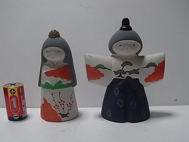 レトロ 立びな人形 陶器製拍卖