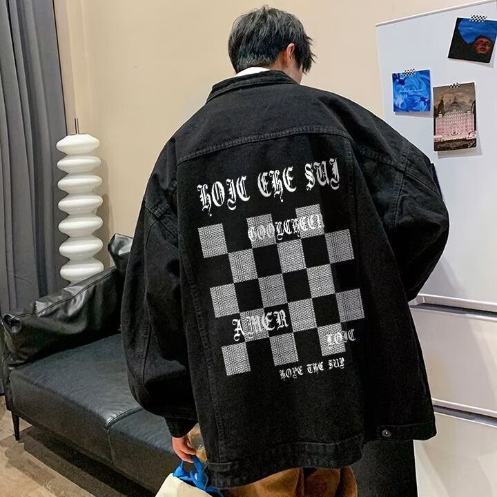 新入荷メンズ デニムコート ジャケット Gジャン アウター トップス 大きいサイズ 韓国風 長袖 春秋 ゆったり カジュアル 2色S-5XL拍卖