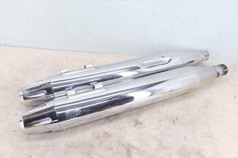 328101 ハーレー ツーリング 95~16年 バンス&ハインズ スリップオン マフラー サイレンサー メッキ クローム拍卖