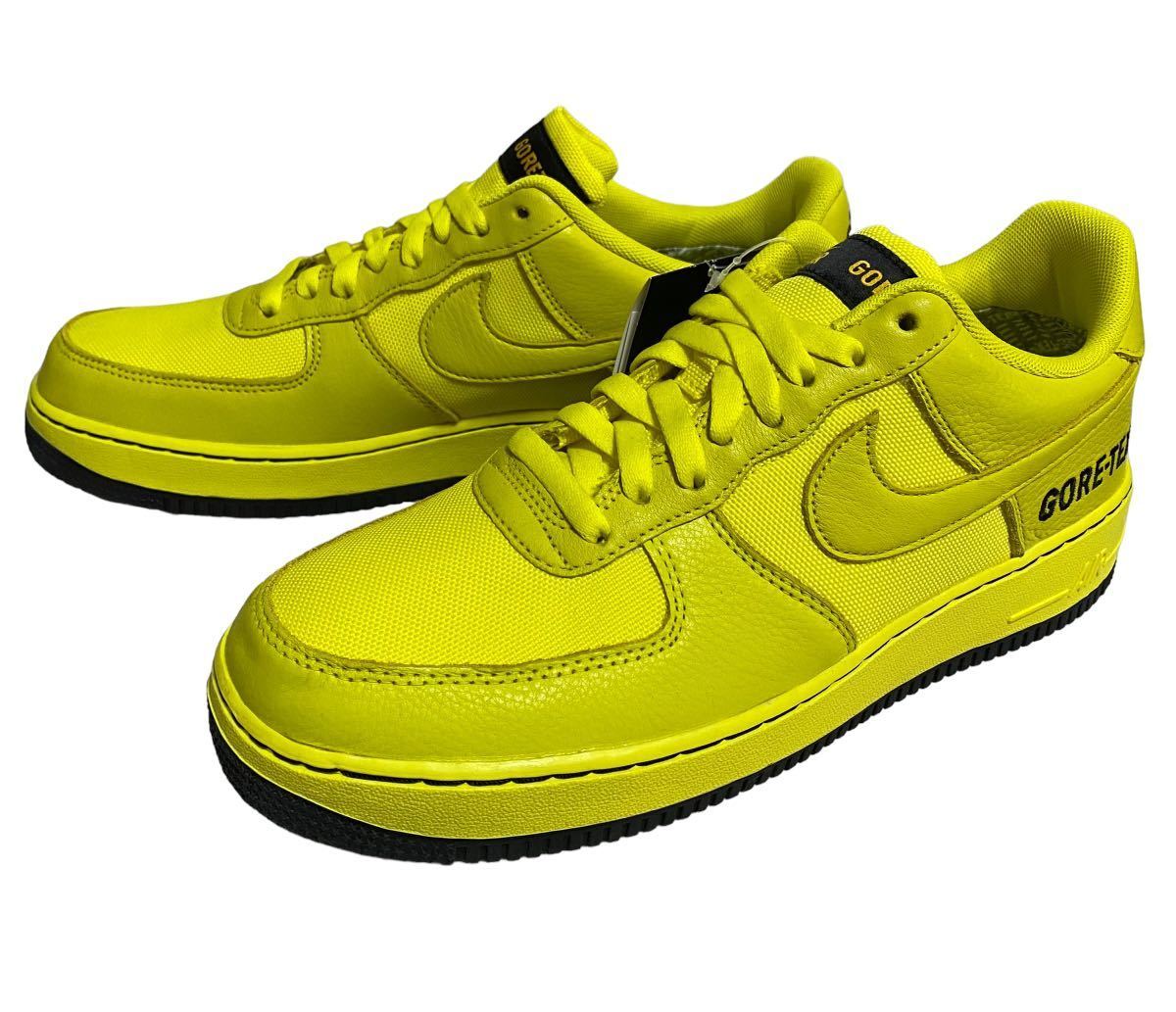 未使用品 19年 NIKE CK2630-701 AIR FORCE 1 GORE-TEX DYNAMIC YELLOW エアフォース 1 ゴアテックス ダイナミックイエロー US9.5 27.5㎝拍卖