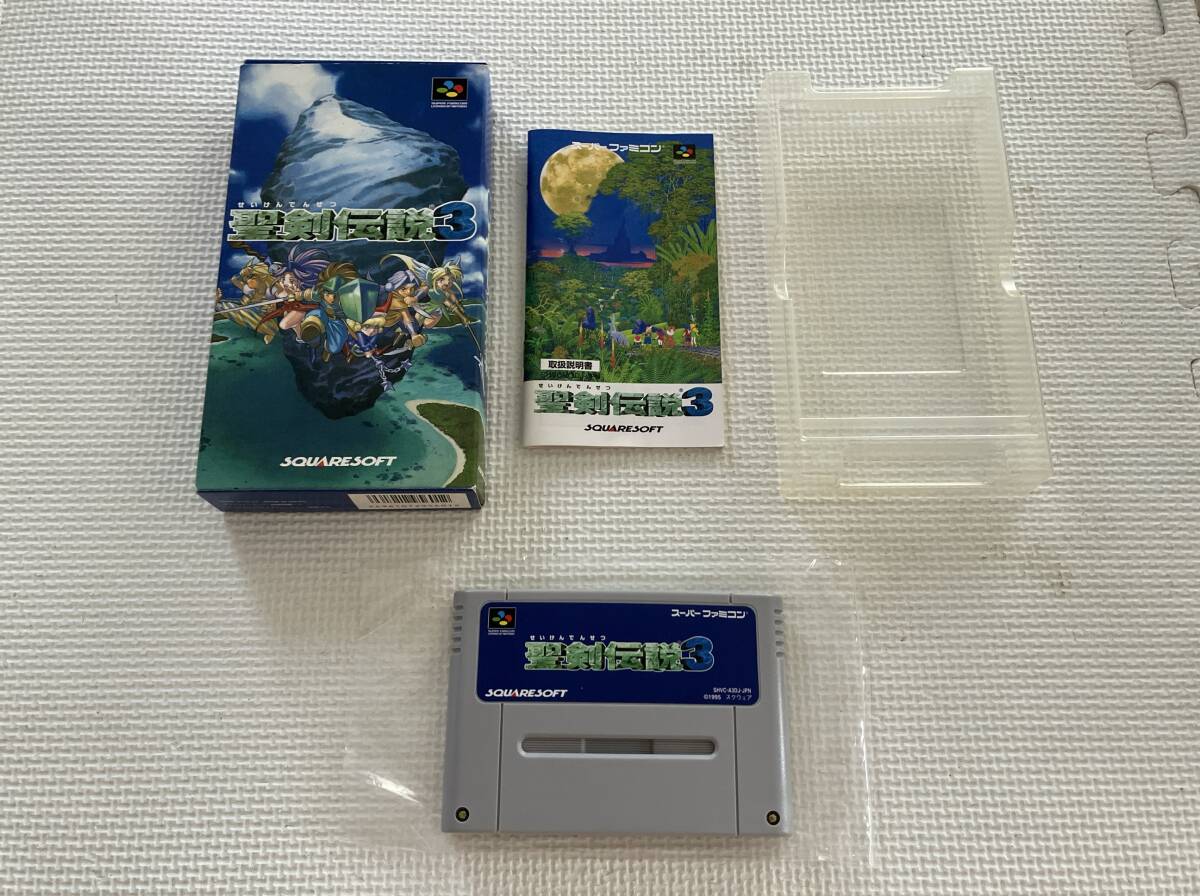 ☆美品☆ 24-SFC-261 スーパーファミコン 聖剣伝説3 動作品 SFC スーファミ ☆セーブデータ確認済み拍卖